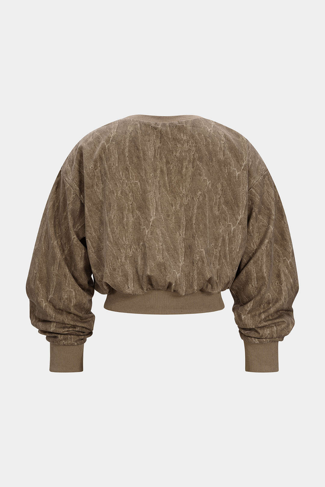 Washed Round Neck Sweatshirt - Flockneti