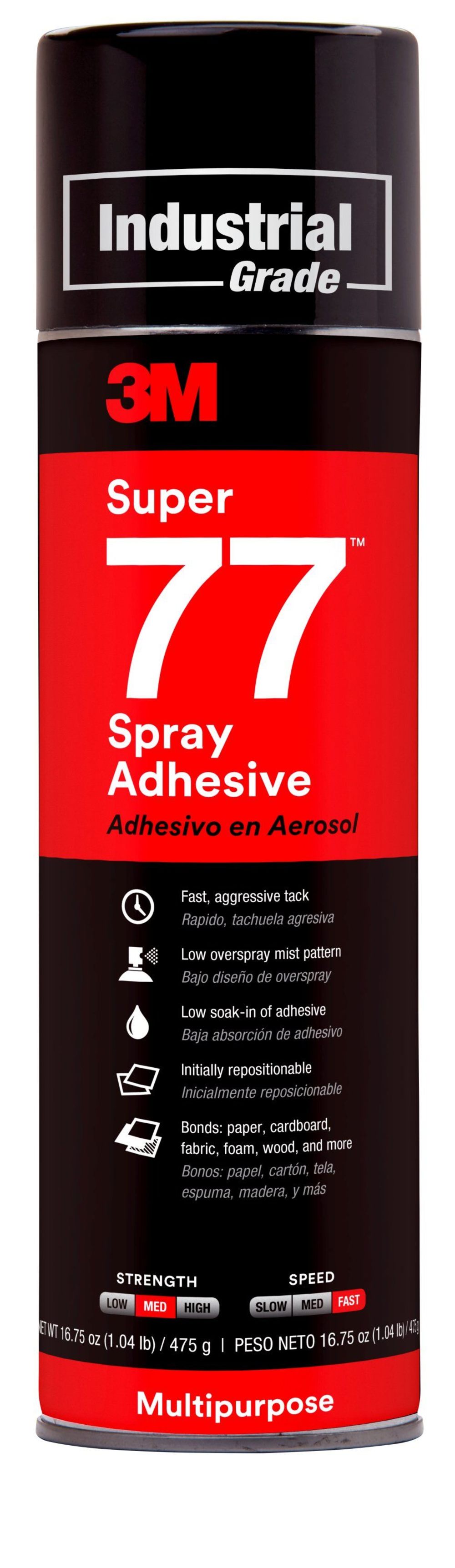 3M Super 77 Multipurpose Spray Adhesive - Flockneti