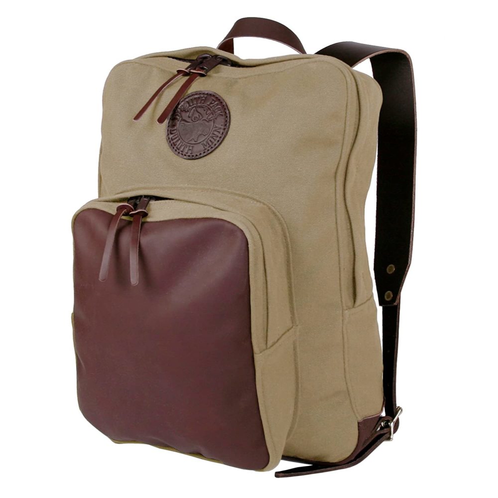 Duluth Pack 21 Liter Capacity Khaki Large Deluxe Laptop Backpack - Flockneti