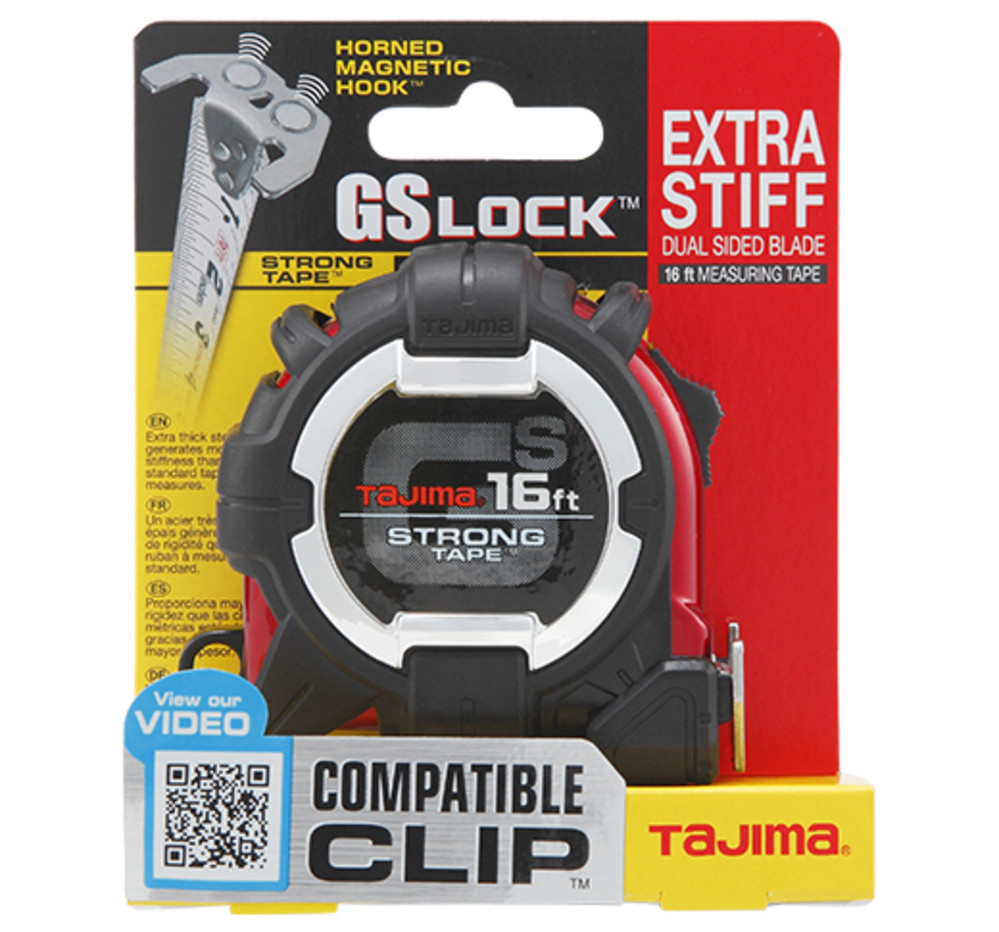 Tajima GS LOCK Measuring Tape 16′ x 1″ - Flockneti