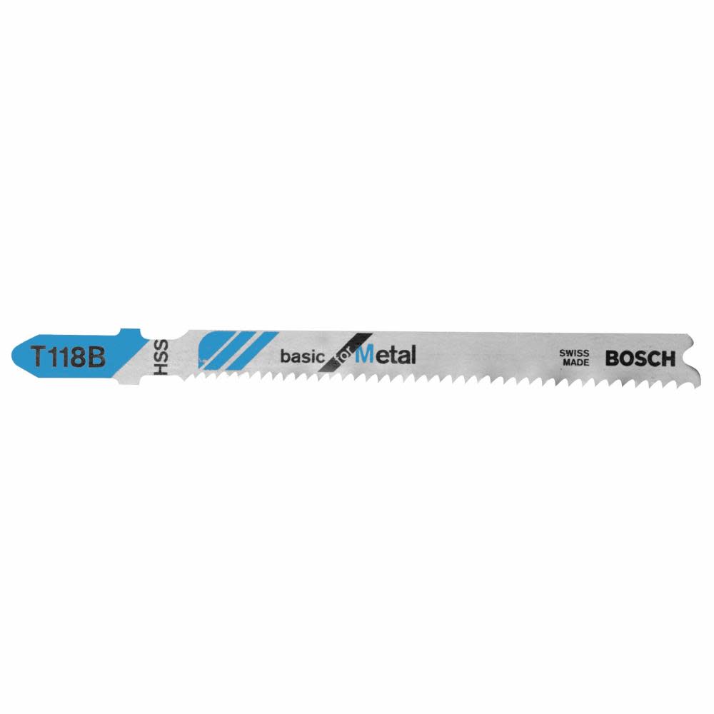 Bosch 100 pc. 3-5/8 In. 11-14 TPI Basic for Metal T-Shank Jig Saw Blades - Flockneti