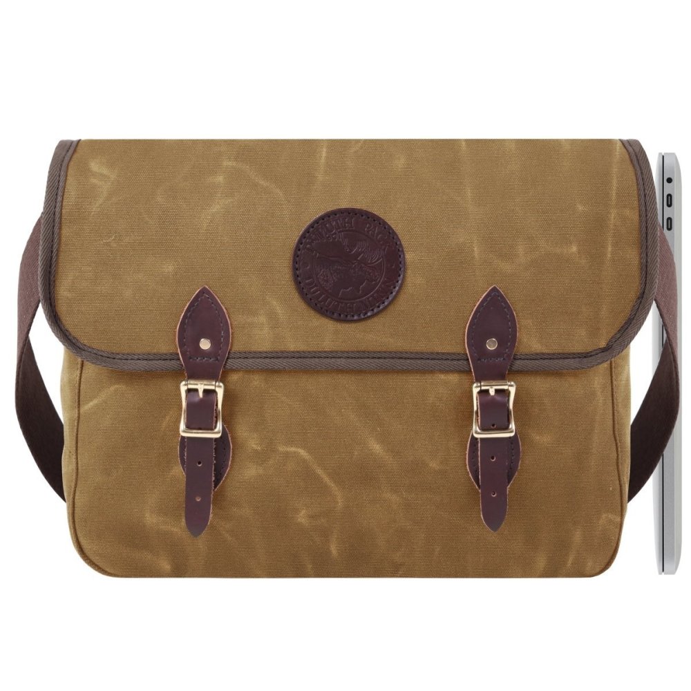 Duluth Pack 15 In. 12 Liter Capacity Wax Khaki Laptop Book Bag - Flockneti