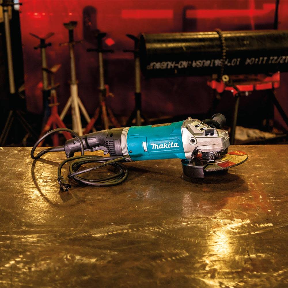 Makita 7″ Angle Grinder with Rotatable Handle & Lock-On Switch - Flockneti