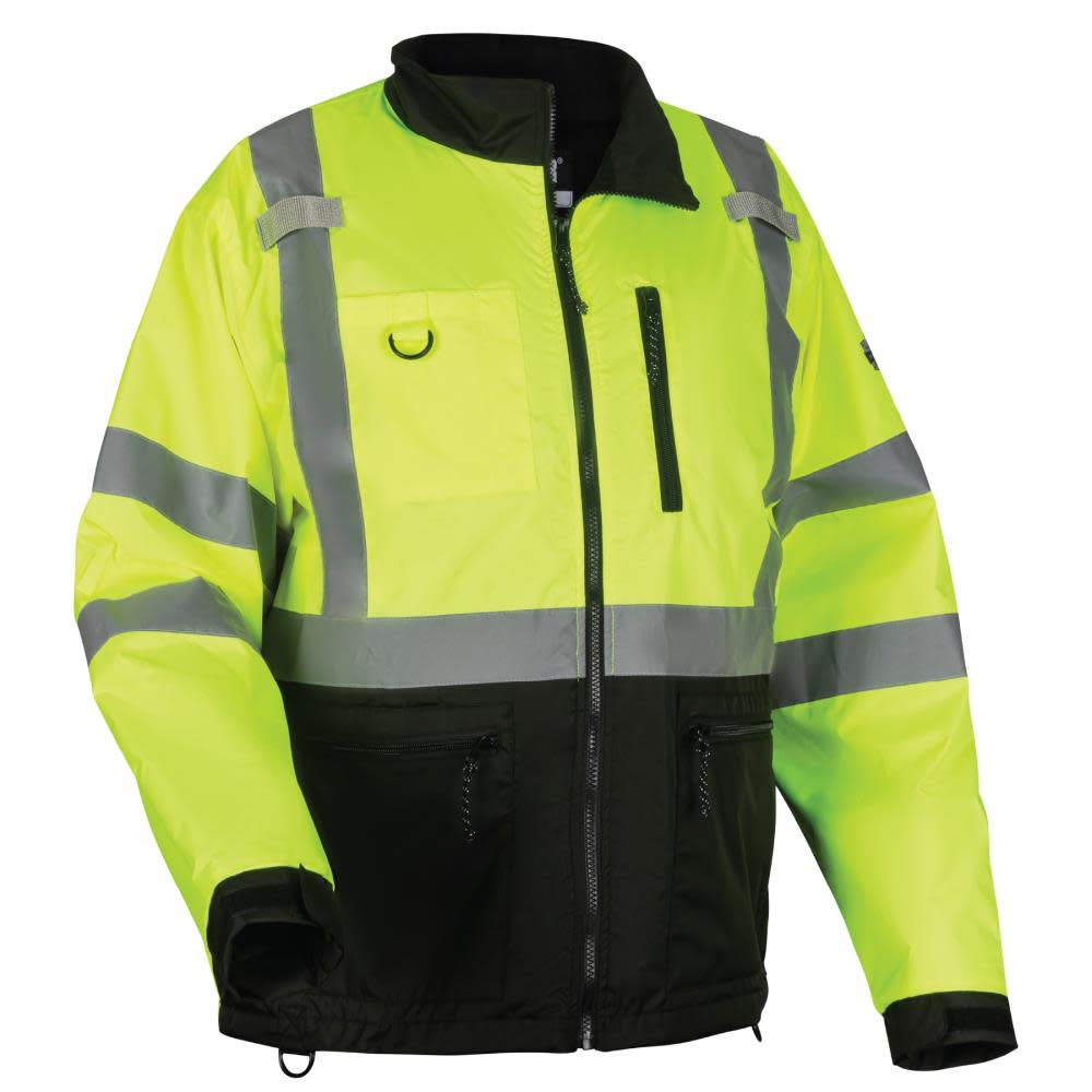 Ergodyne GloWear 8351 Jacket Windbreaker Water Resistant Lime Hi Vis 4X - Flockneti