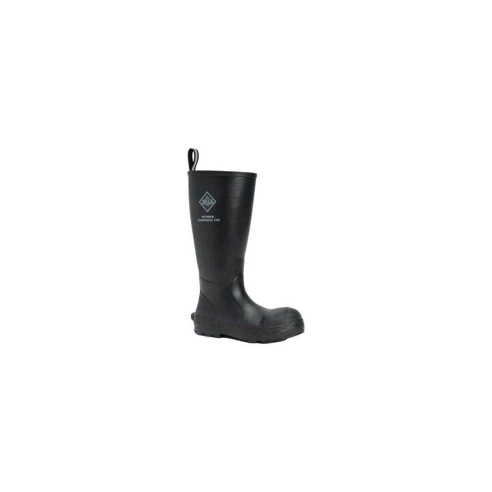Muck Boots Black Size 8 Mens Mudder Tall Comp Toe Boot - Flockneti