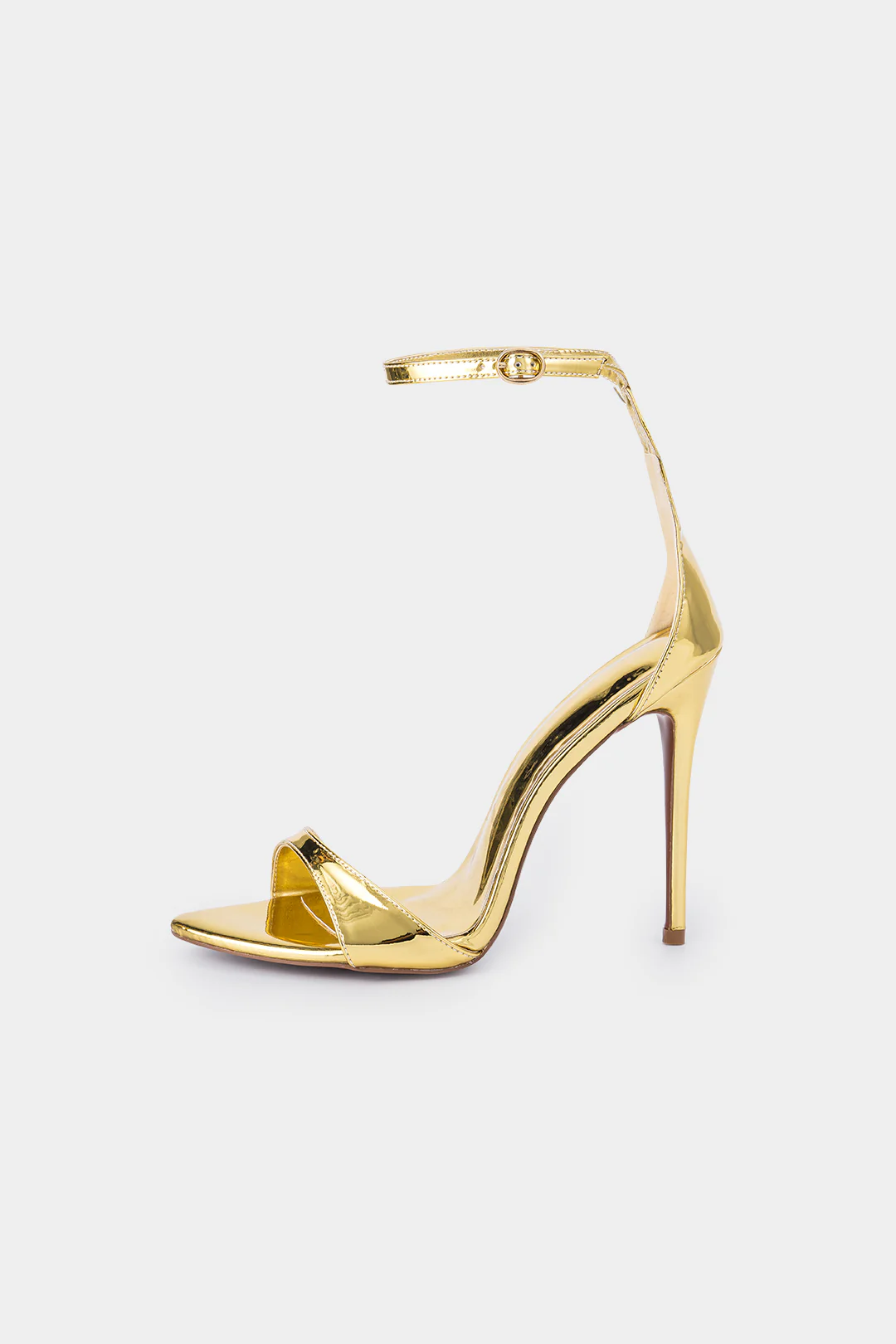 Metallic Pointed Heels - Flockneti