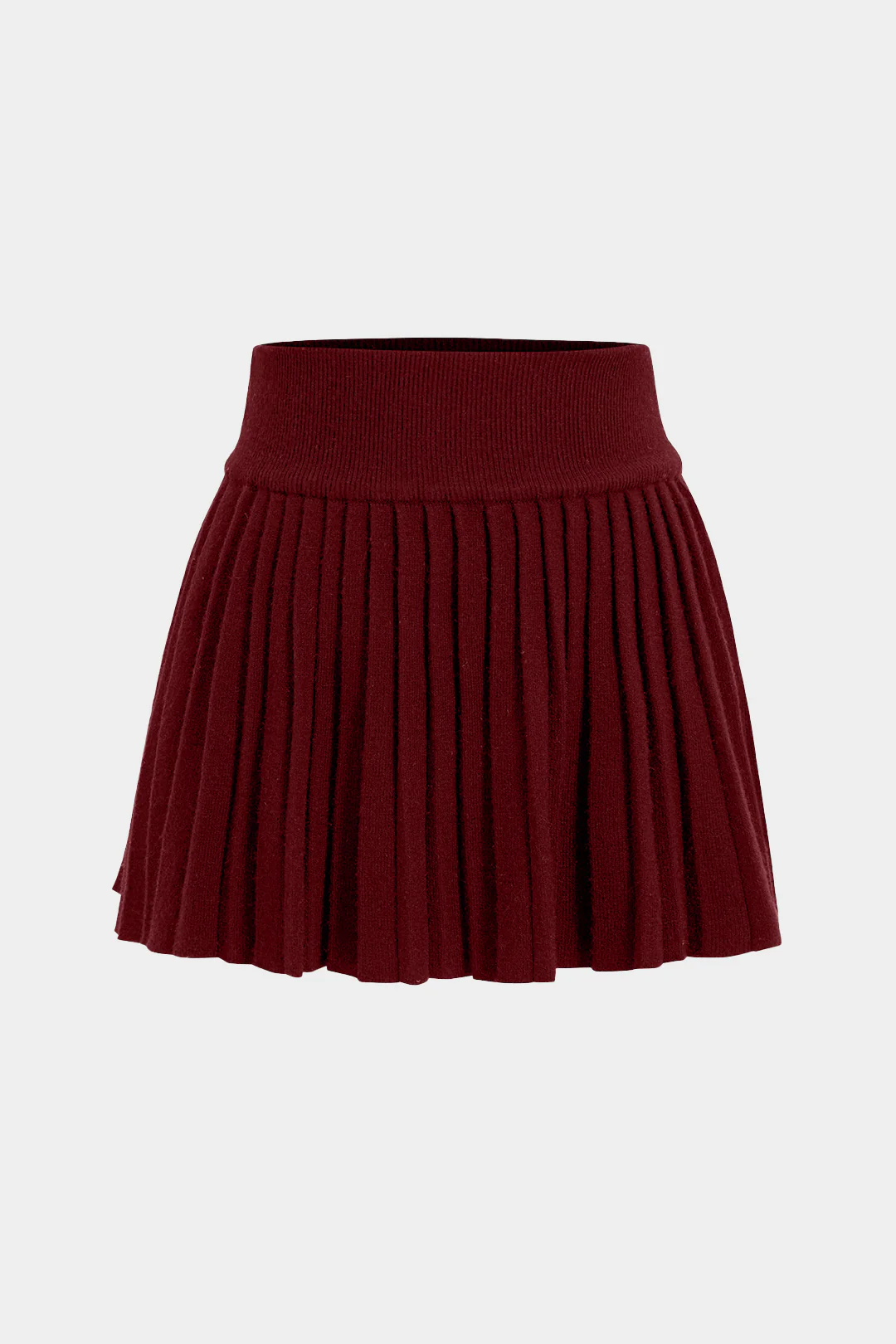 Basic Knit Pleated Skirt - Flockneti