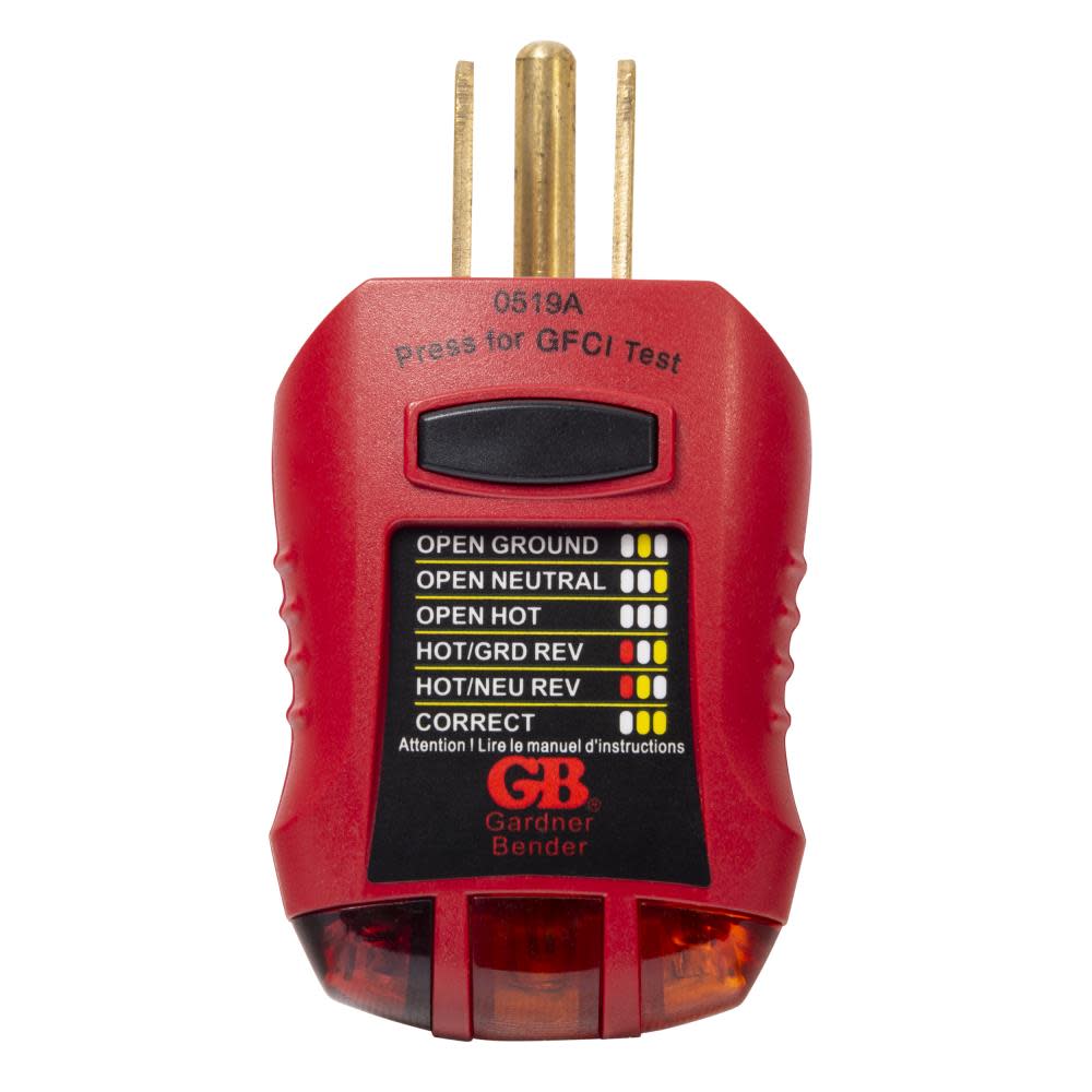 Gardner Bender Ground Fault Receptacle Tester and Circuit Analyzer - Flockneti
