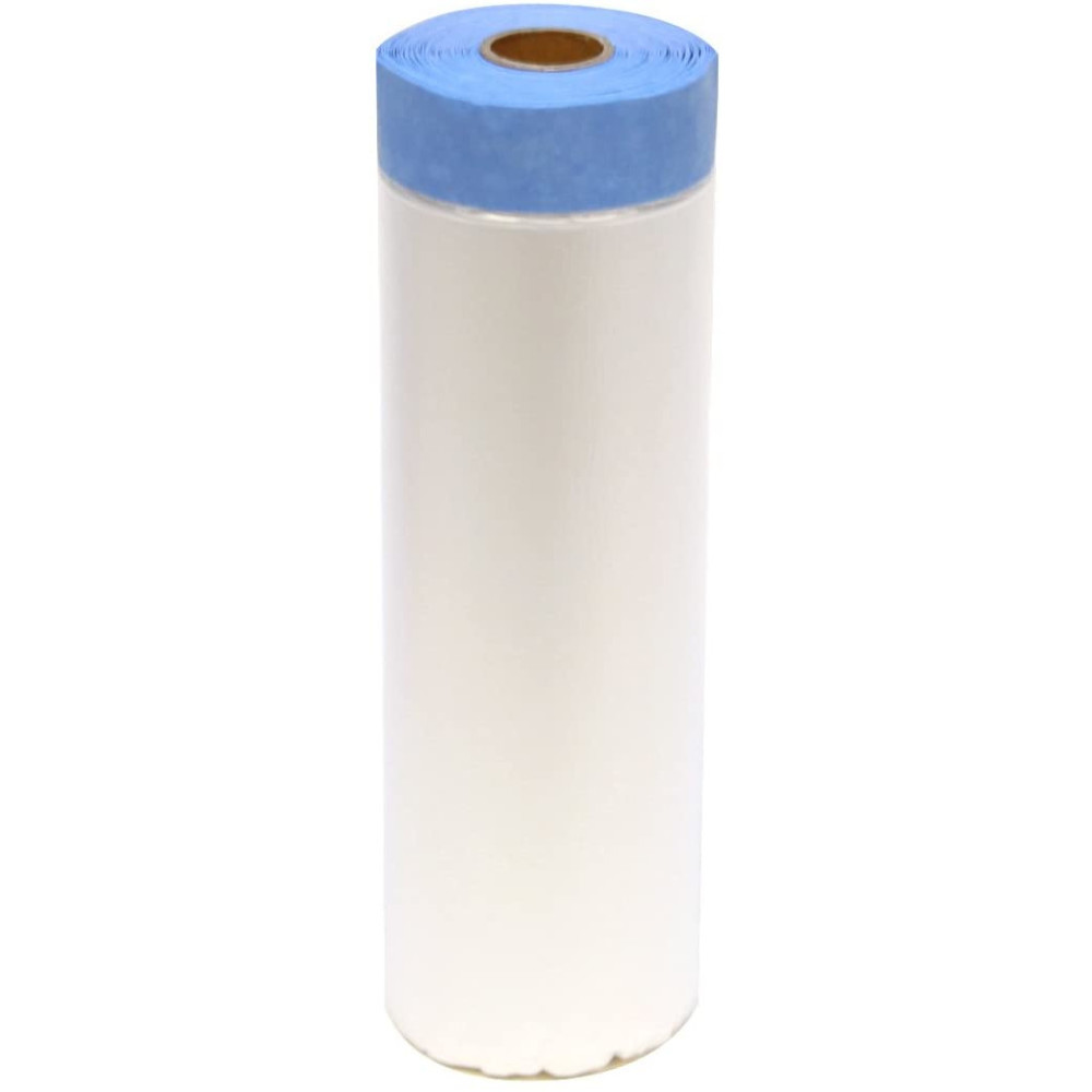 Trimaco Tape & Drape Clear Plastic Masking Tape 8 x 72′ - Flockneti