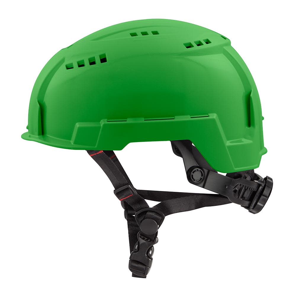Milwaukee Green Vented Helmet with BOLT Class C - Flockneti