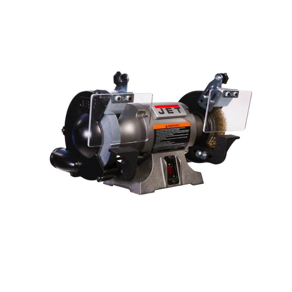 JET Shop Grinder with Grinding Wheel and Wire Wheel - Flockneti