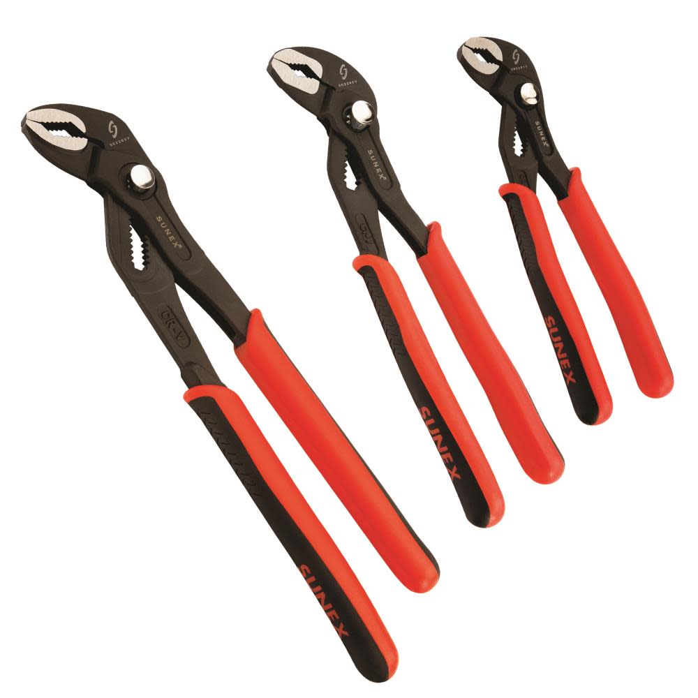 Sunex 3 Pc Push Button Water Pump Pliers Set - Flockneti