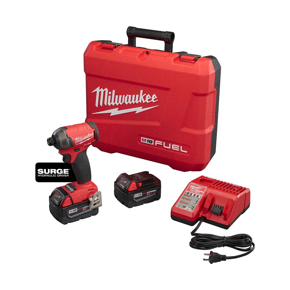 Milwaukee M18 FUEL SURGE 1/4 in. Hex Hydraulic Driver Kit - Flockneti