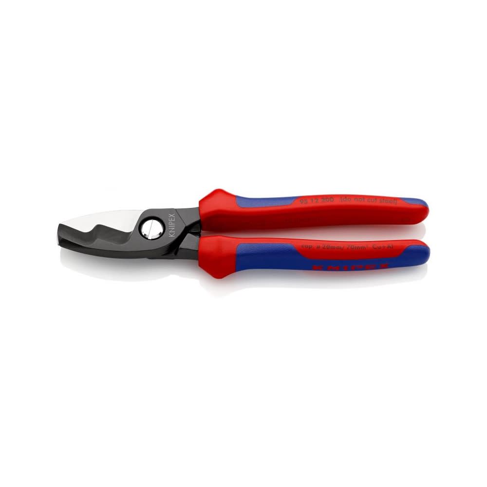 Knipex Cable Shears with Twin Cutting Edge 200 mm - Flockneti
