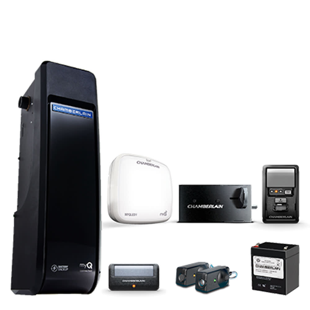 Chamberlain Wall Mounted Ultra Quiet Garage Door Opener with Battery Backup - Flockneti