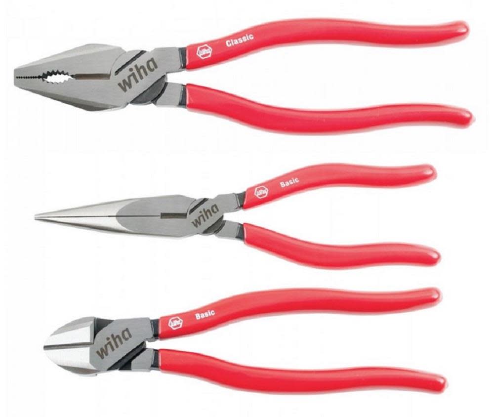 Wiha Soft Grip Pliers & Cutters Set 3 Piece - Flockneti