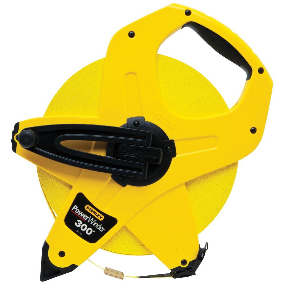 Stanley 300 Ft. PowerWinder Open Tape with a Fiberglass Blade - Flockneti