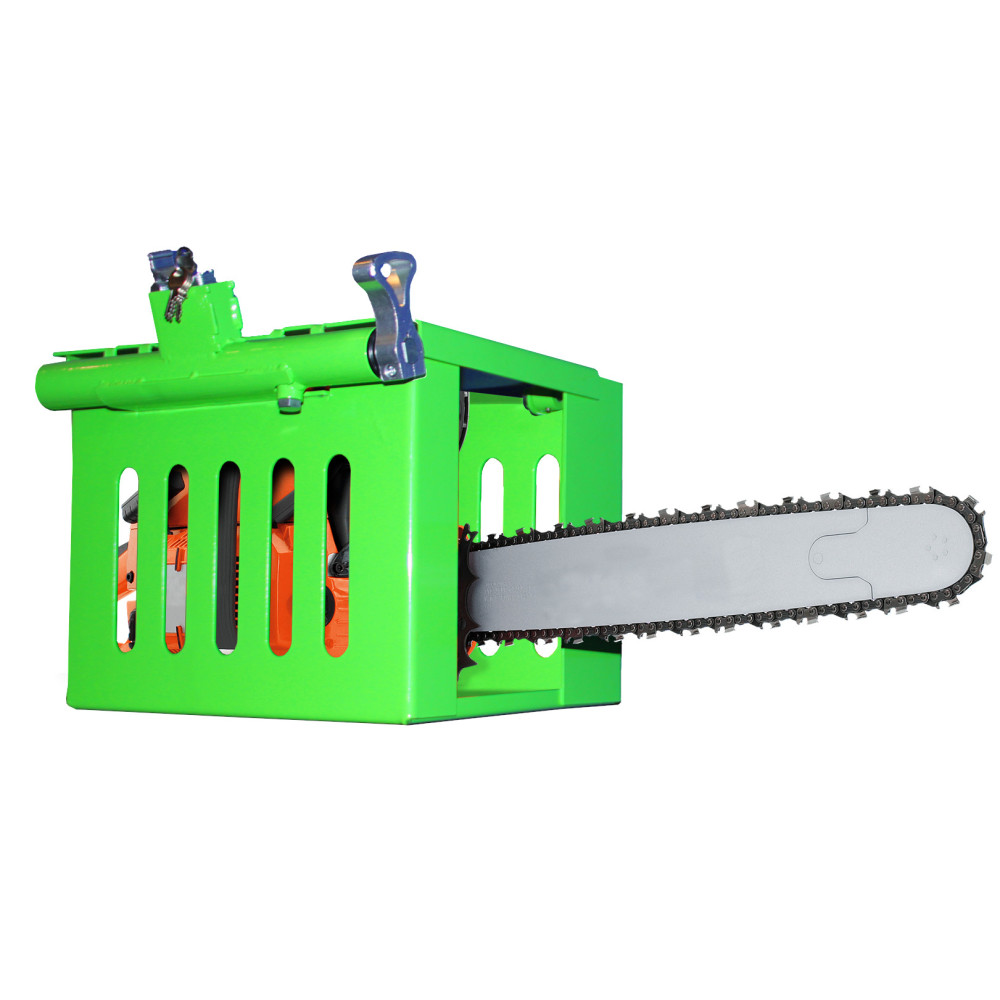 Green Touch Lockable Multi Tool Cage For Open/Enclosed Trailers - Flockneti