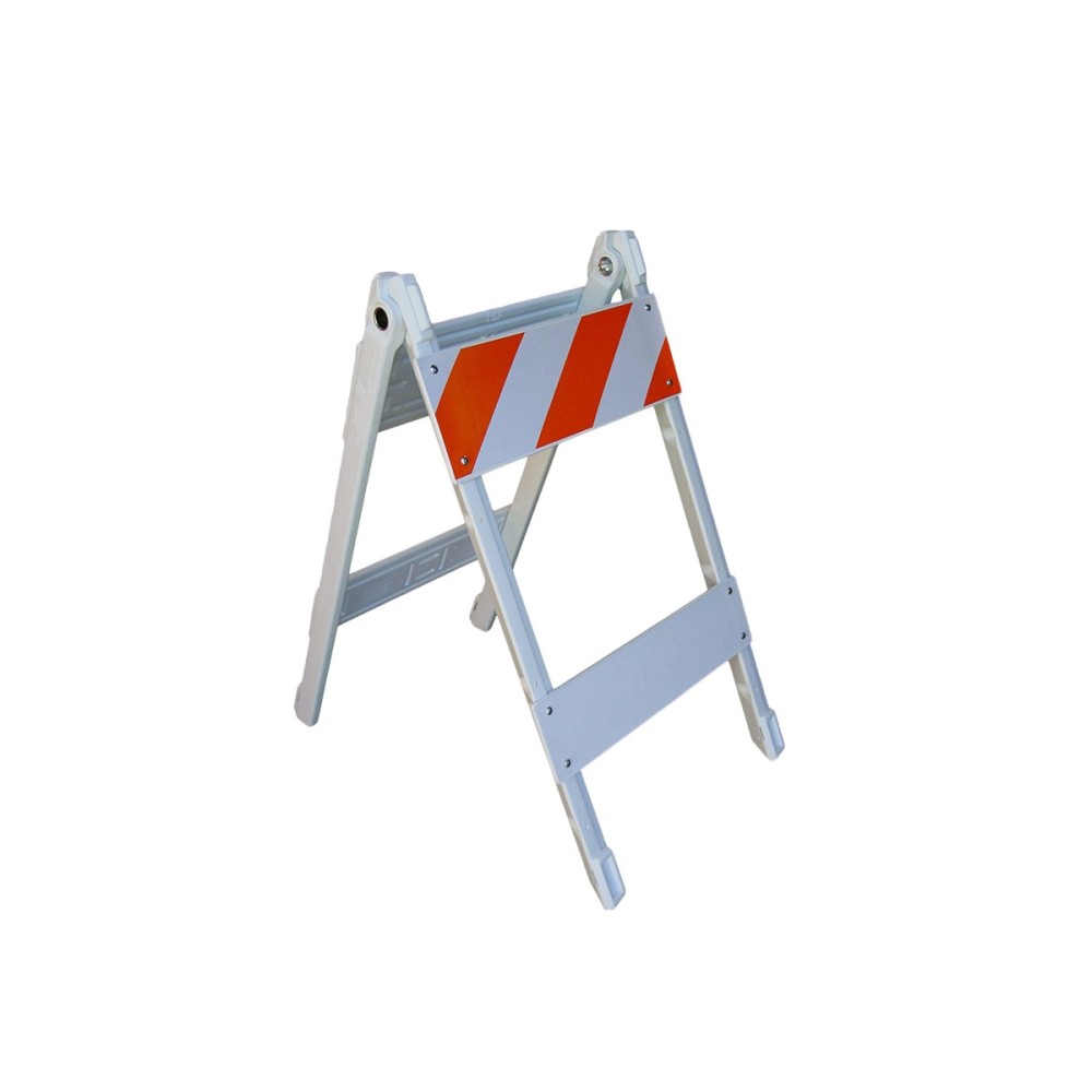 Vizcon Type I High Impact Folding Barricade with BM Legs & Panels - Flockneti