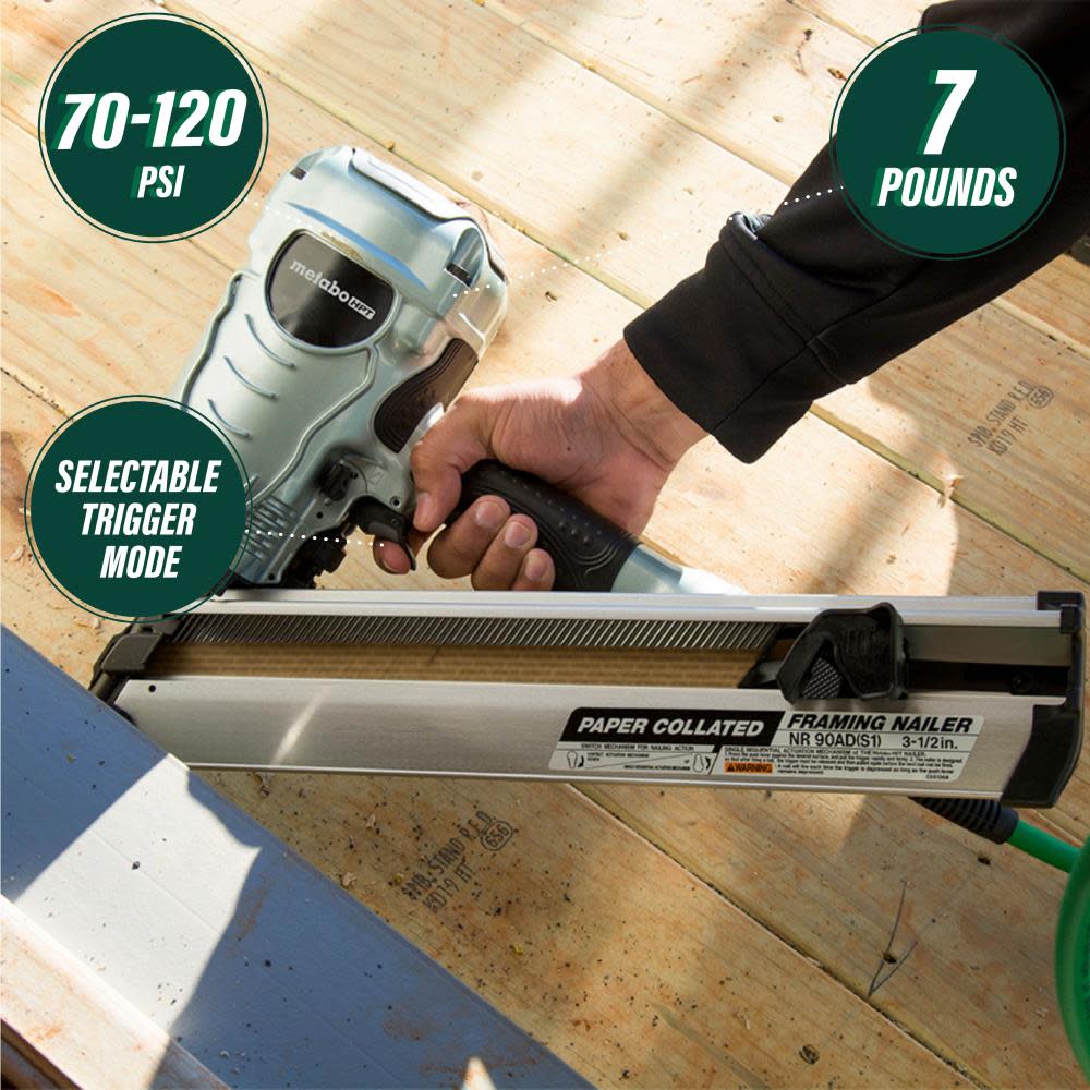 Metabo HPT 3-1/2-in Framing Nailer - Flockneti