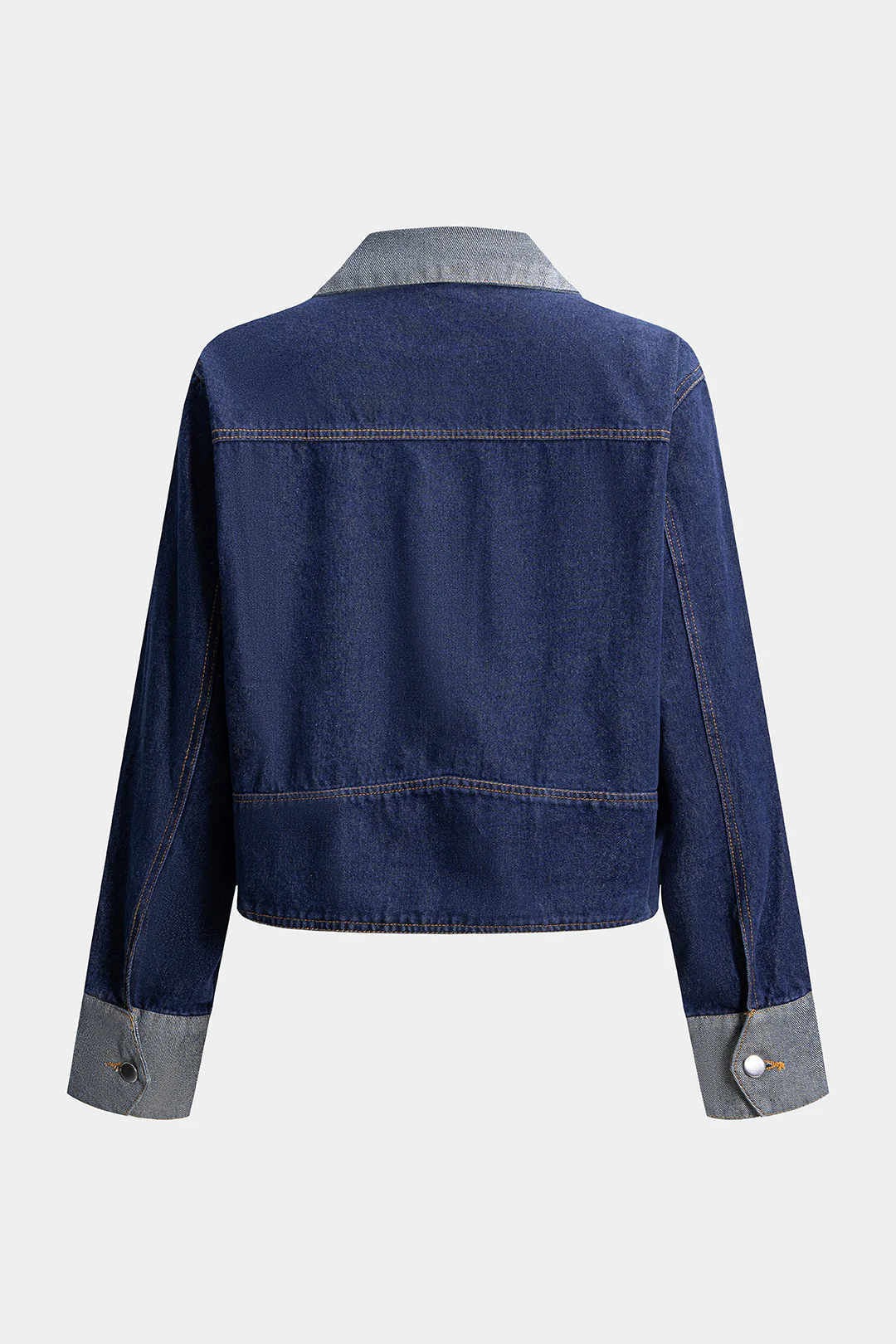 Denim Button Patchwork Outerwear - Flockneti