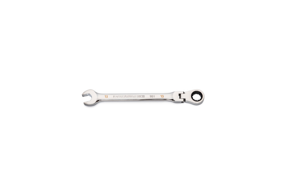 GEARWRENCH 13mm 90T 12 Point Flex Head Ratcheting Combination Wrench - Flockneti