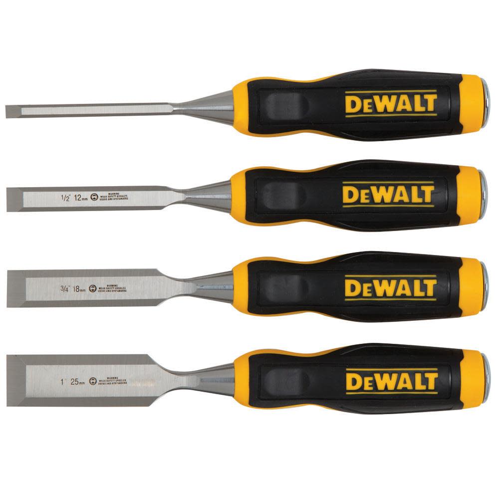 DEWALT 4 Piece Wood Chisel Set - Flockneti