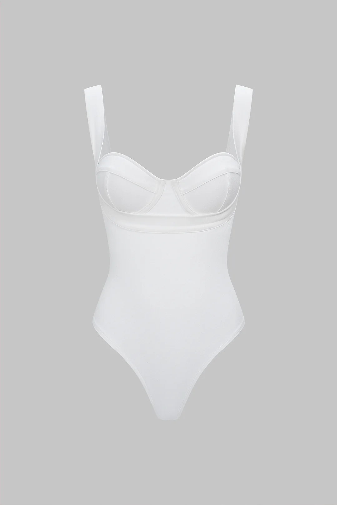 Solid Slip Sleeveless Bodysuit - Flockneti