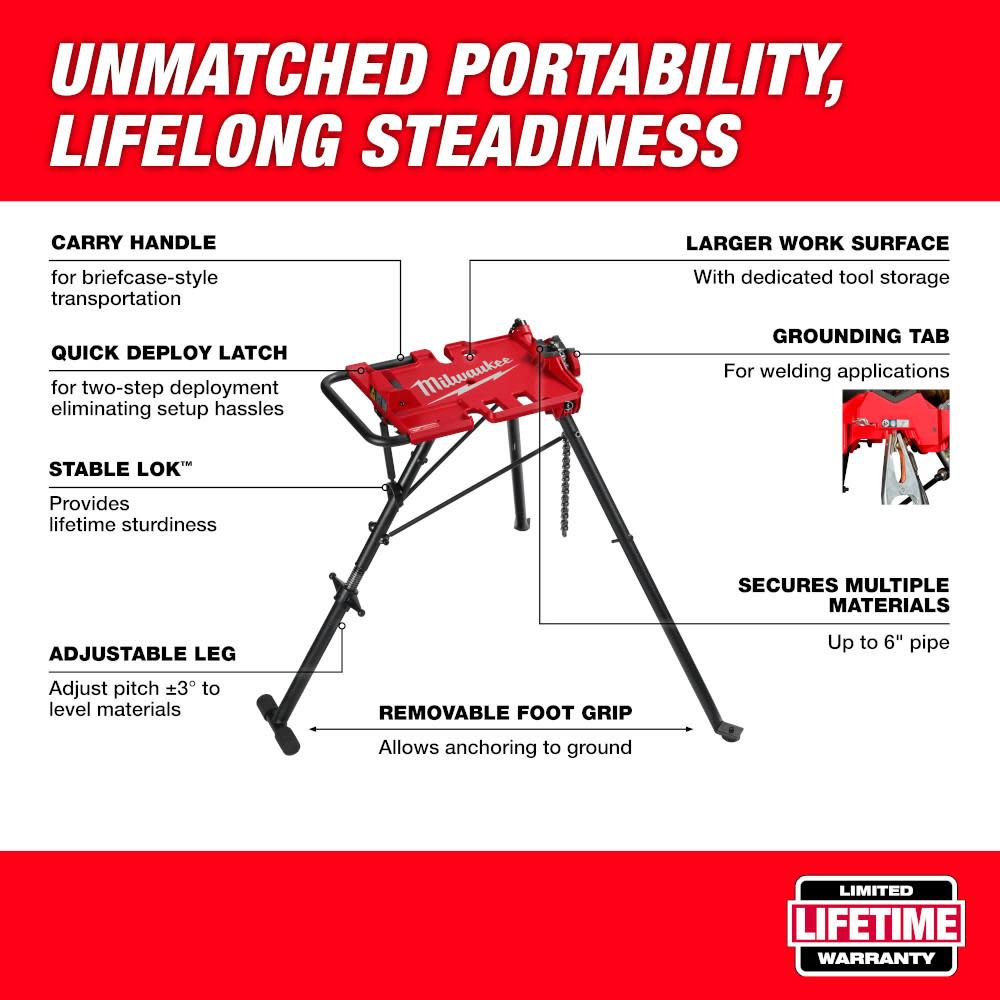 Milwaukee 6 Leveling Tripod Chain Vise - Flockneti