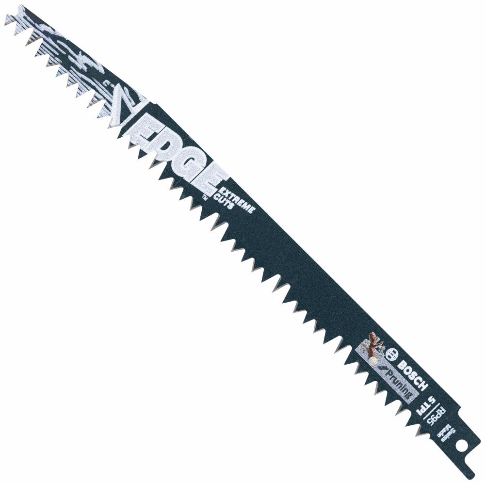 Bosch 5 pc. 9 In. 5 TPI Edge Reciprocating Saw Blades for Pruning - Flockneti