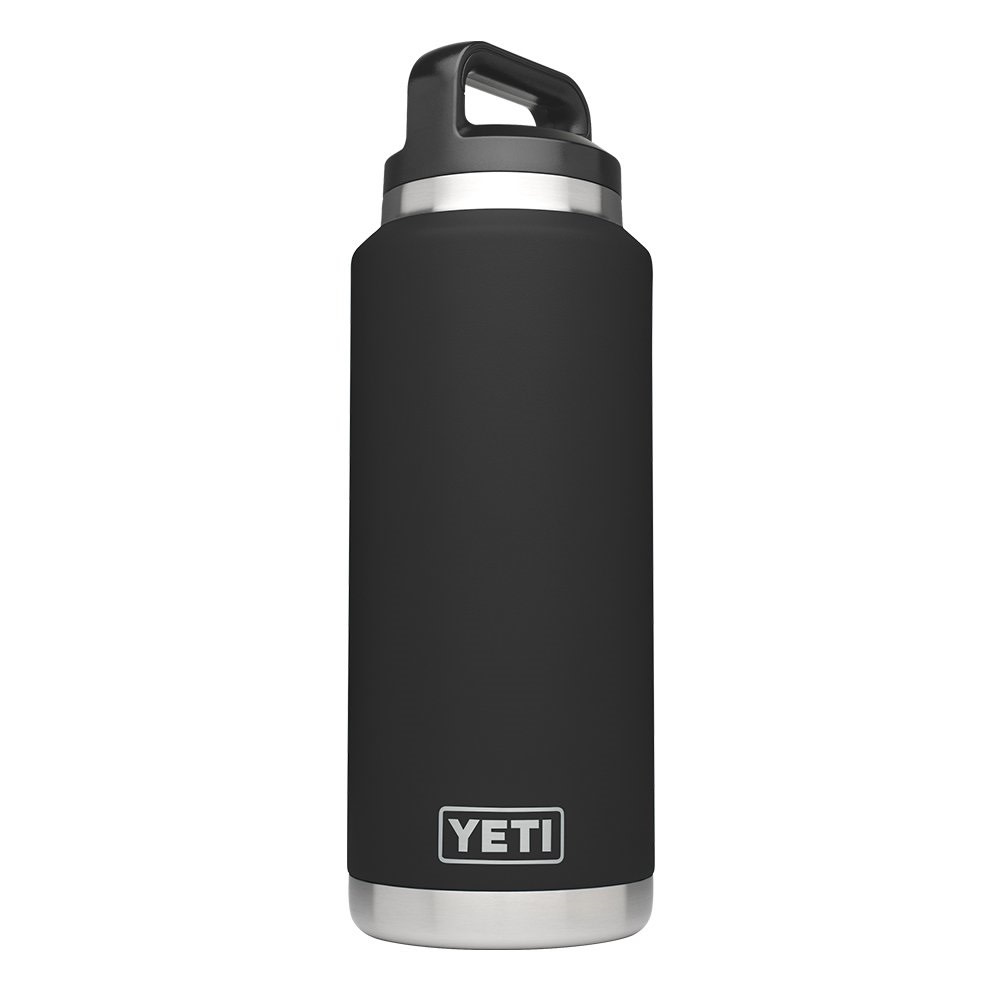 Yeti 36oz Rambler Bottle with Bottle Chug Cap – Black - Flockneti