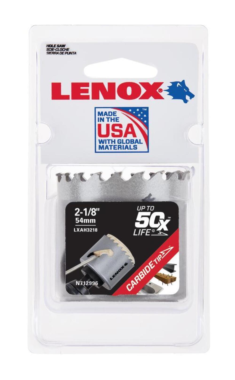 Lenox Hole Saw Carbide Tipped 2 1/8″ 54mm - Flockneti