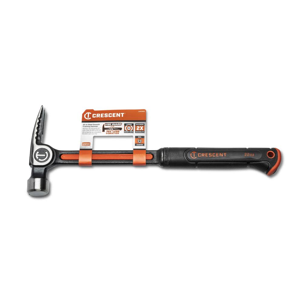 Crescent Framing Hammer 22oz Steel Smooth Face - Flockneti