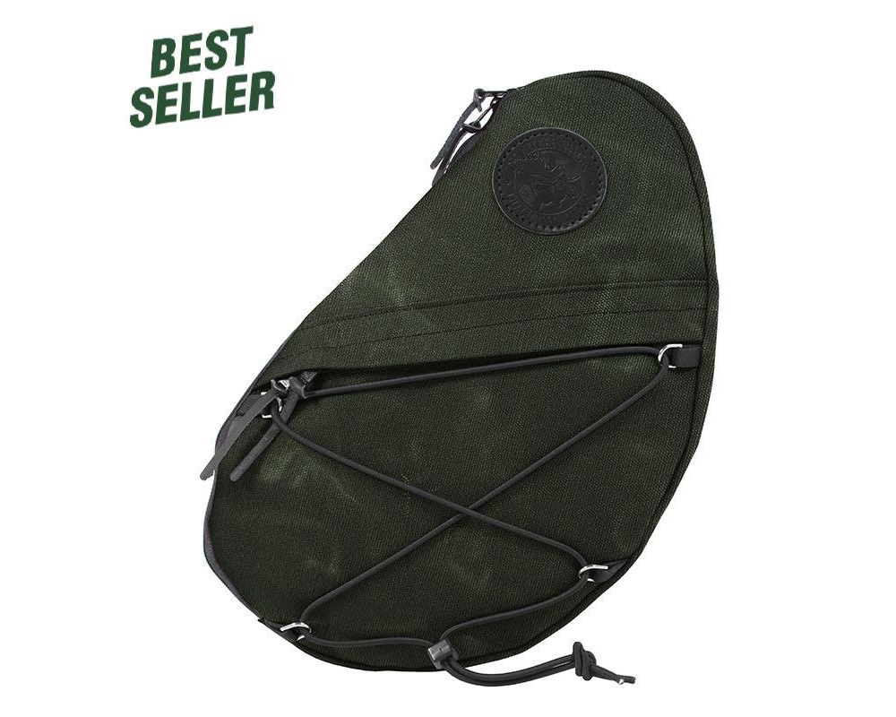 Duluth Pack 16 Liter Capacity Wax Olive Drab Port City Sling Pack - Flockneti