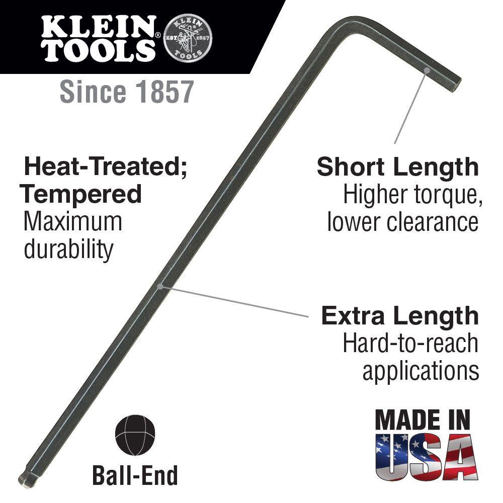 Klein Tools L Ball End Hex Key Set Metric 9 Pc - Flockneti