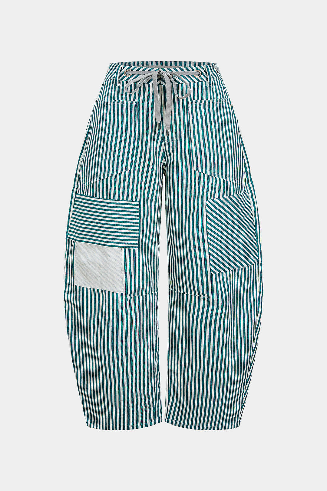 Plus Size Drawstring Pocket Low Waist Jeans - Flockneti