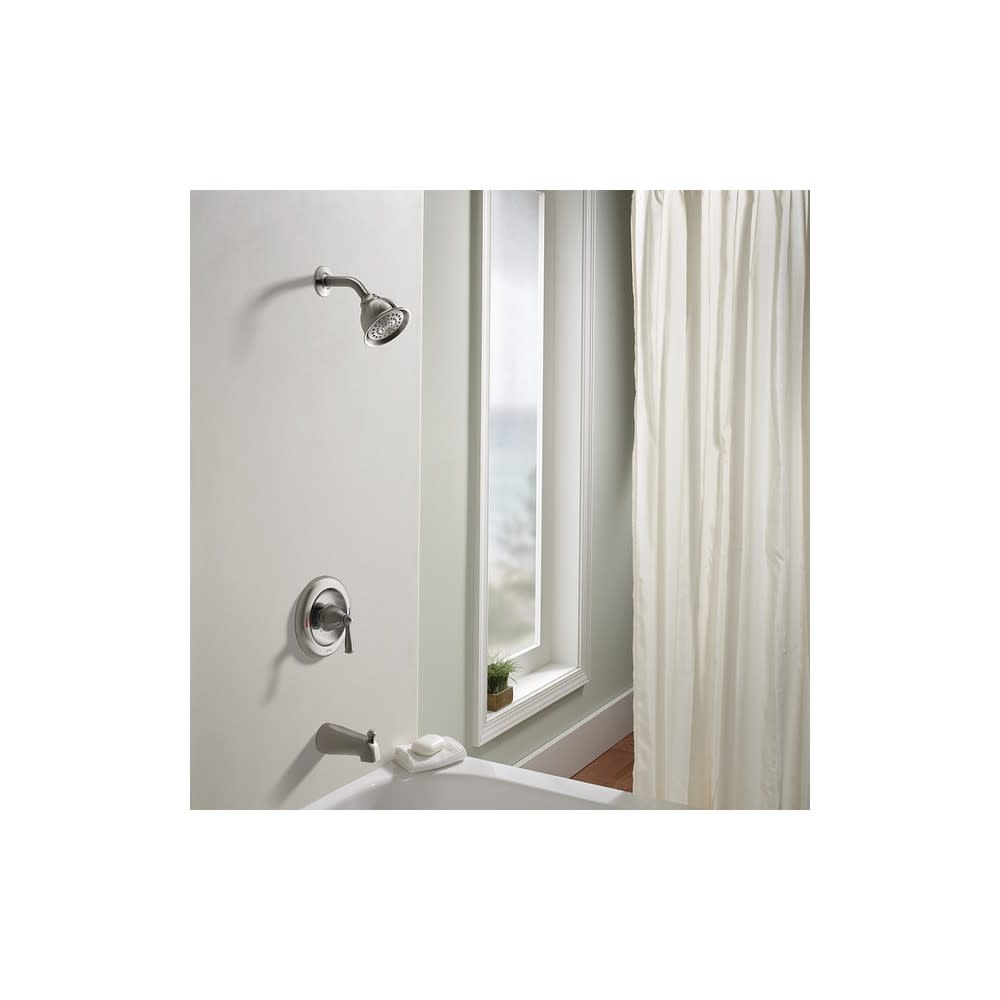 Moen Banbury Tub/Shower Faucet Spot Resist Brushed Nickel 4.5″ - Flockneti