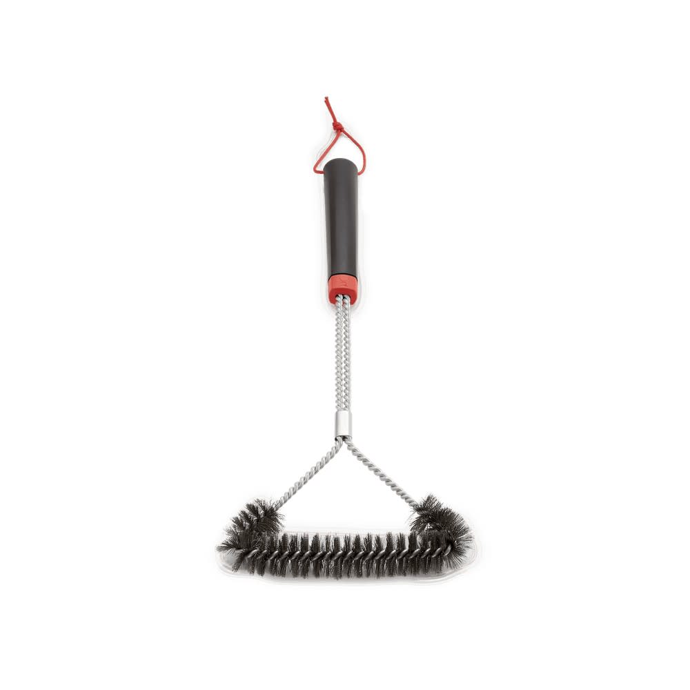 Weber 18″ Three-Sided Bristle Grill Brush - Flockneti