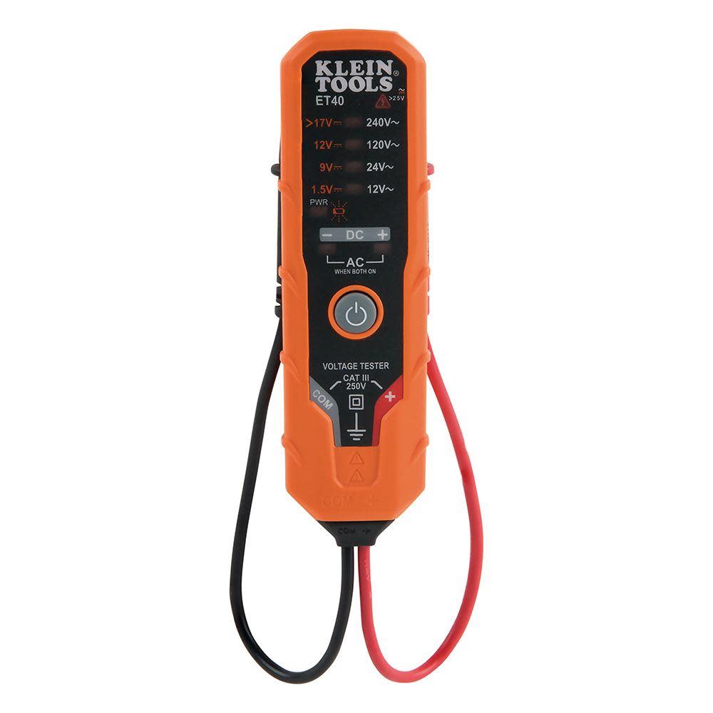 Klein Tools Electronic AC/DC Voltage Tester - Flockneti