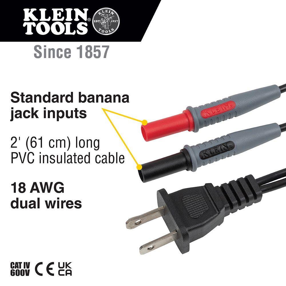 Klein Tools AC Plug to Banana Jacks - Flockneti
