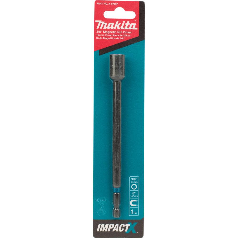 Makita Impact X 3/8 x 6 Magnetic Nut Driver - Flockneti