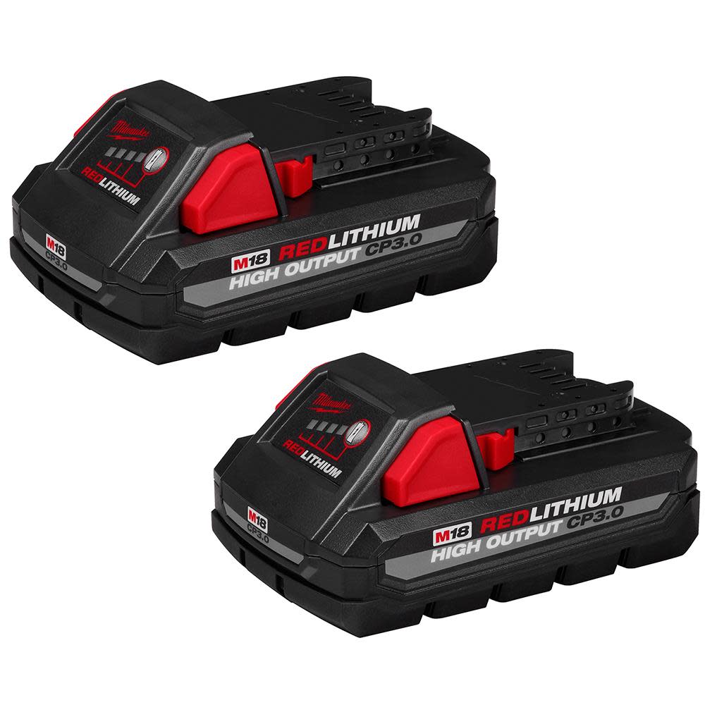 Milwaukee M18 REDLITHIUM HIGH OUTPUT CP3.0 Battery 2 Pack - Flockneti