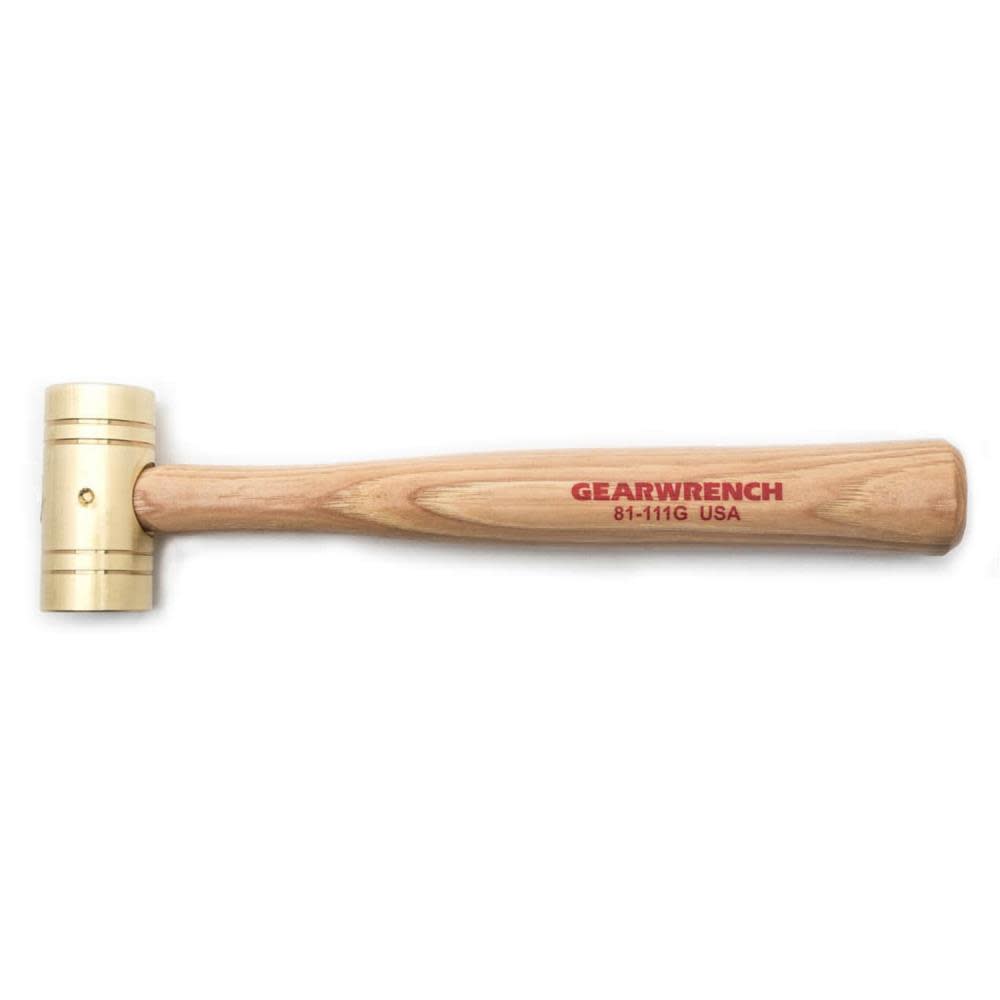 GEARWRENCH Hammer Brass with Hickory Handle 16 oz - Flockneti