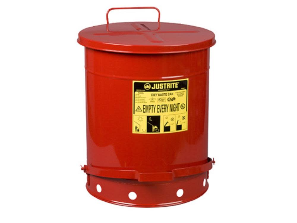 Justrite 14 Gallon Oily Waste Can - Flockneti