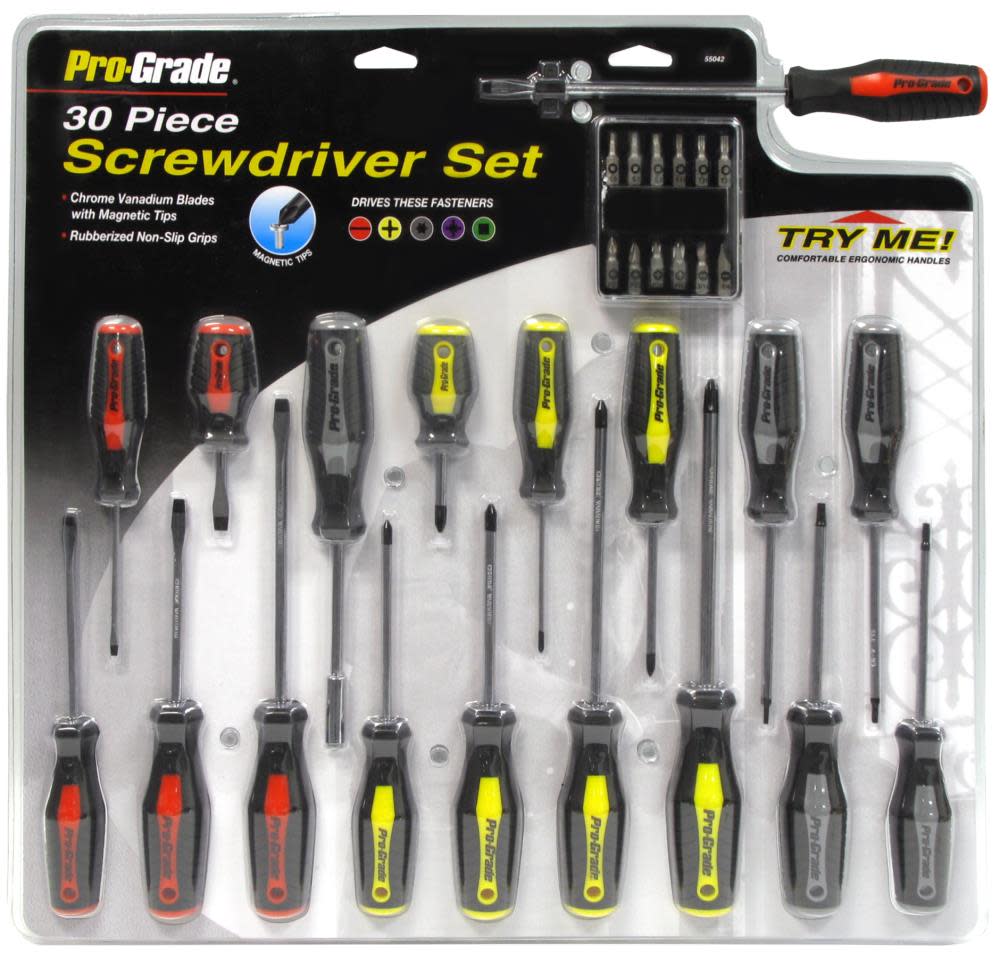 Allied International 30 pc Screwdriver Set - Flockneti