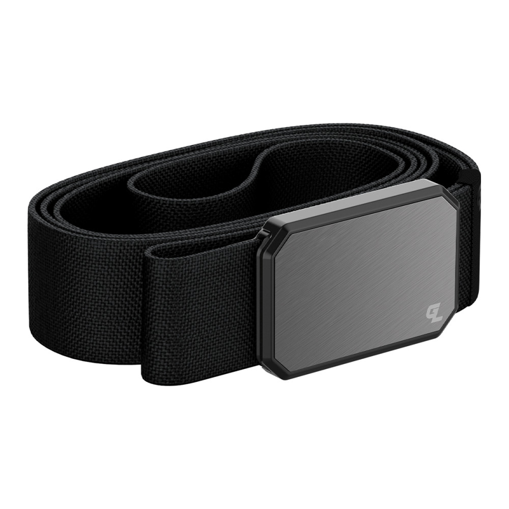 Groove Life Black Belt with Gun Metal Magnetic Buckle - Flockneti
