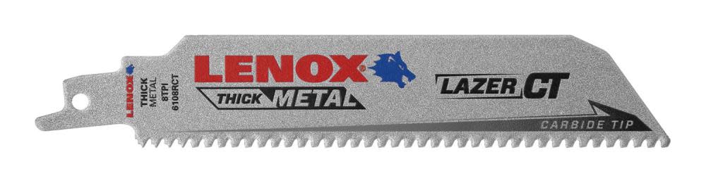 Lenox 6″ 8TPI LAZER CT Reciprocating Saw Blade 3pk - Flockneti