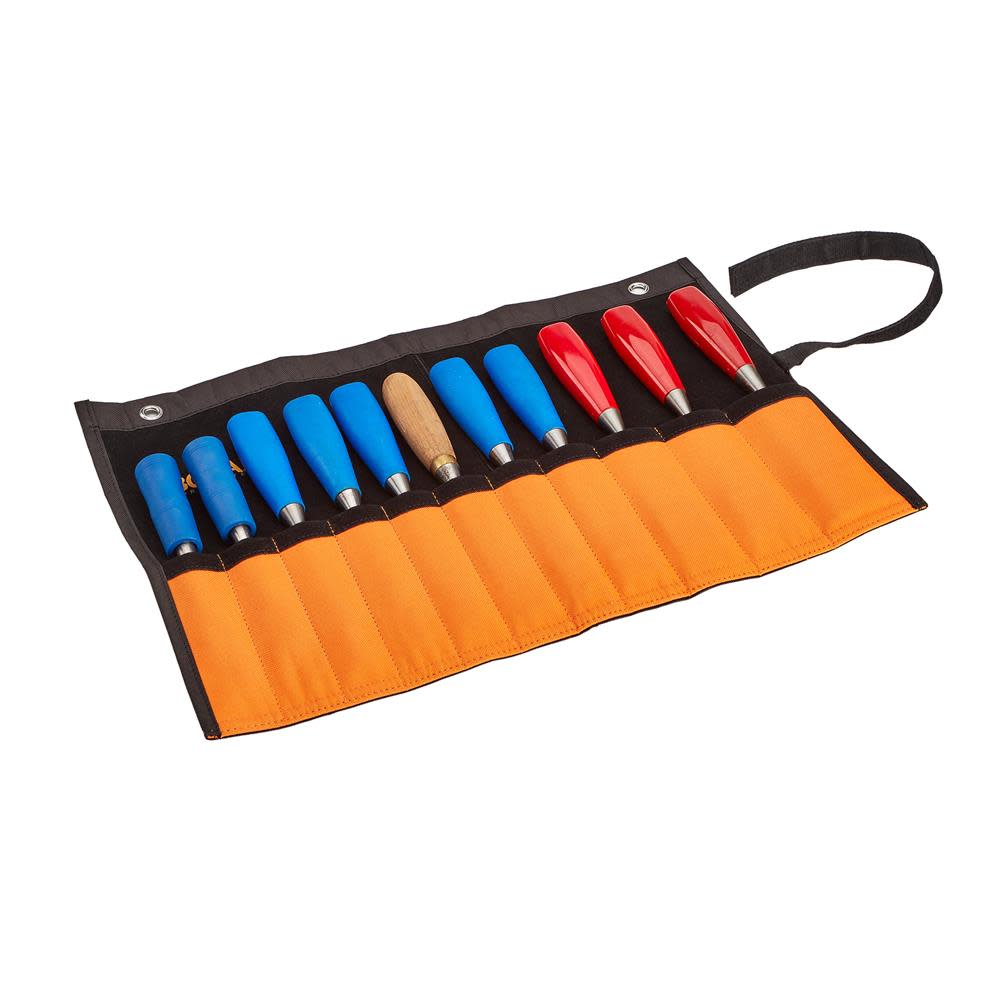 Bora Portamate 11 Pocket Leather Tool Roll - Flockneti
