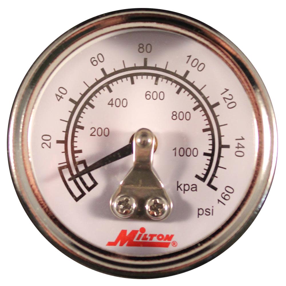 Milton Mini High Pressure Gauge 1/8 In. NPT - Flockneti