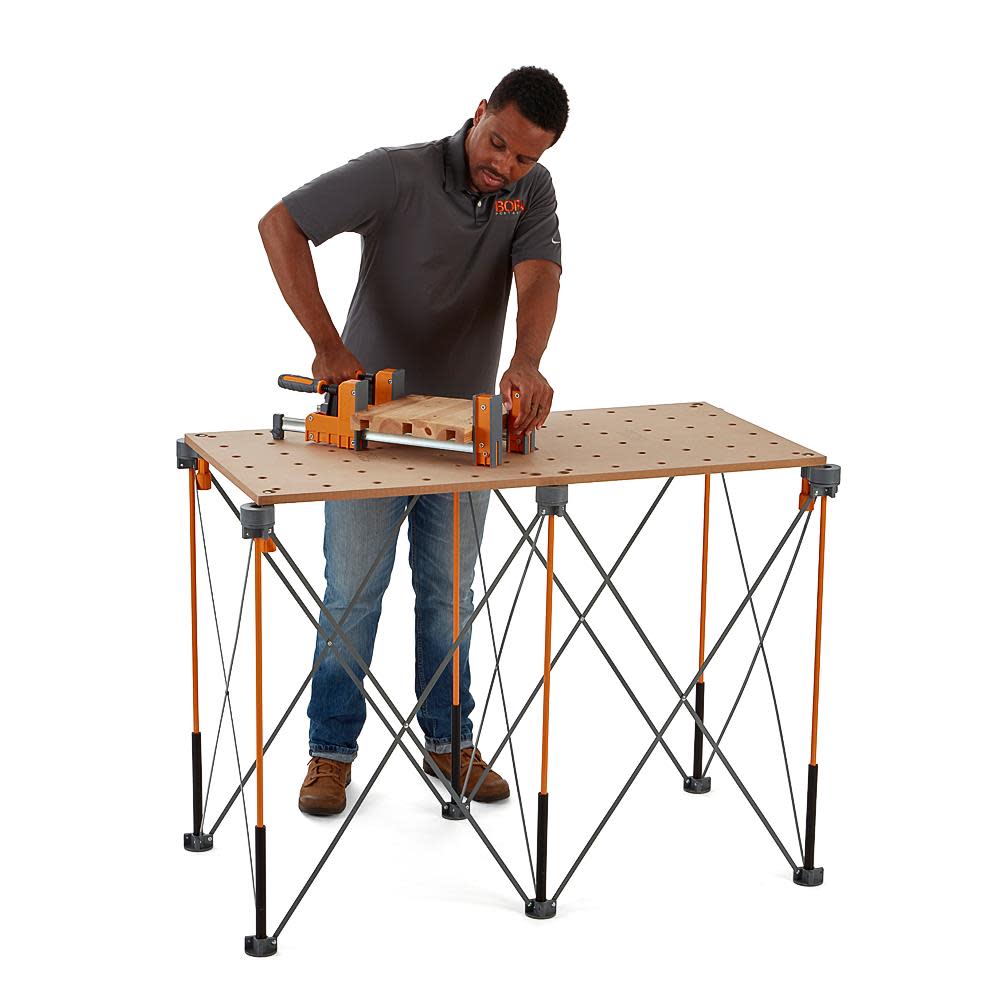 Bora Portamate Tall Centipede Workstand 2ft x 4ft x 36in Tall Unit 4 X-Cups 2 Quick Clamps with Bag - Flockneti
